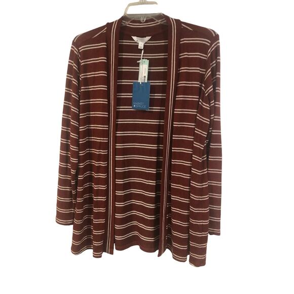 Market & Spruce Stitch Fix Barona Brushed Knit Cardigan Sweater NWT Plus 1X Soft - Picture 2 of 11